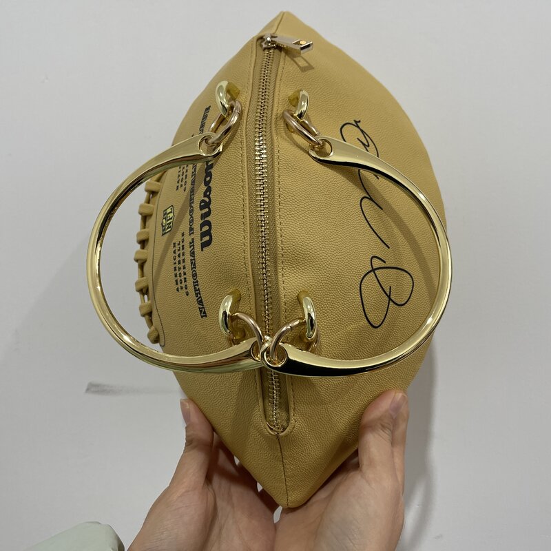 Amerykańska kreatywna Rugby przenośna torba Rugby w specjalnym kształcie torebka niszowa wysokiej jakości torebka