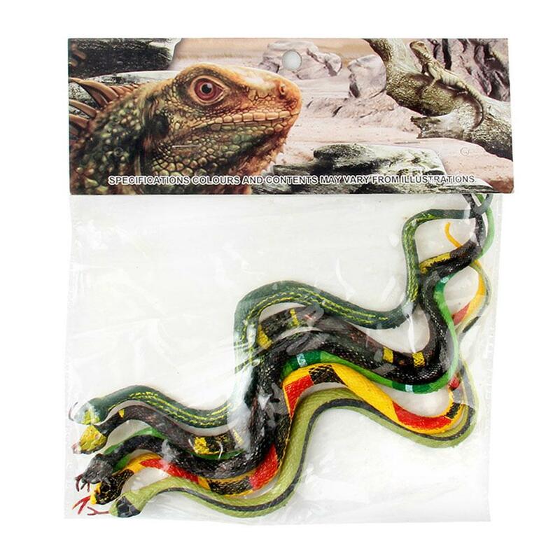 Simulation Snake Toys Rubber Tricky Toy Fake Boa Rattlesnake Model Toy Halloween Horror Toys Prank Funny Scary Party M8S3