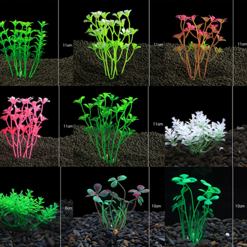 Artificial Water Grass Aquarium Decoration Simulation Hydroponic Plants For Fish Tank Ornament Landscape Supplies Accessories