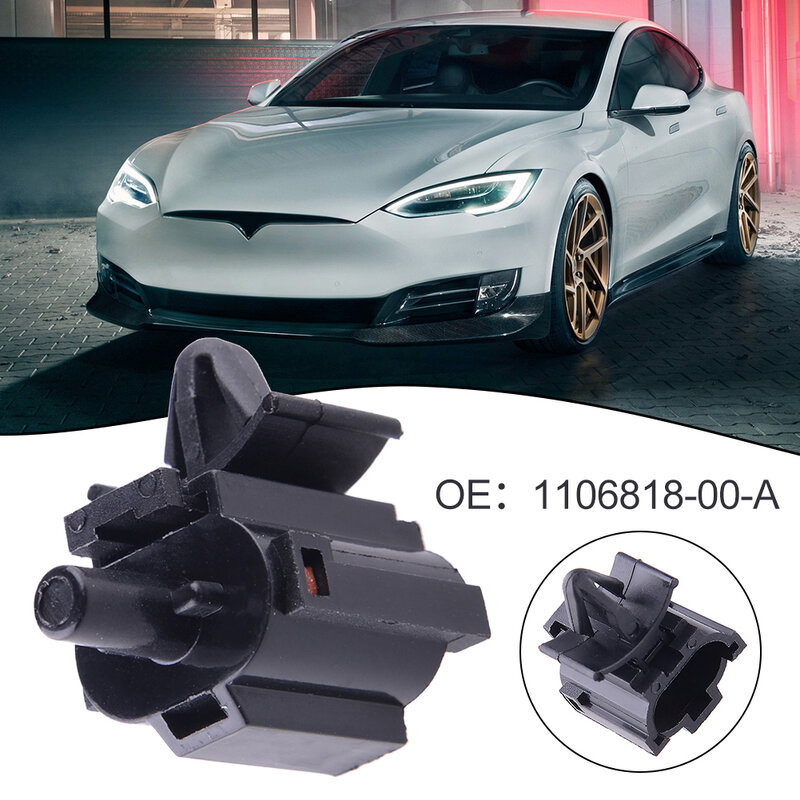 1pc Car Automobile Air Temperature Sensor 1106818-00-A 110681800A For Tesla MODEL 3/Y 2017-2023 ABS Black Auto Parts Accessories