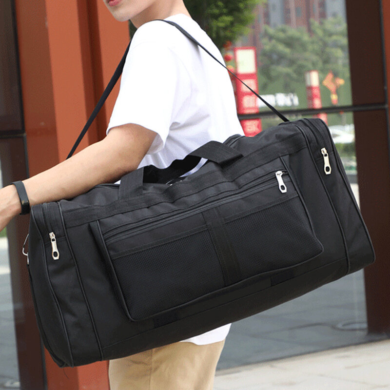 Borsa da viaggio da donna borsa multifunzionale nera Yoga abbigliamento Fitness bagagli uomo borsa regalo di grande capacità