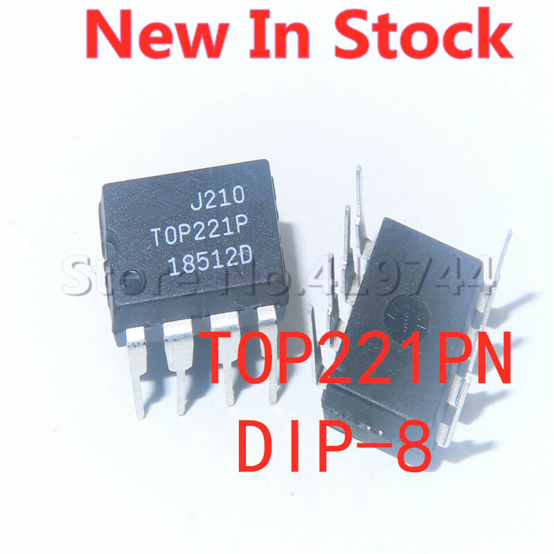 Circuit intégré de gestion de l'alimentation à découpage TOP221PN, DIP-8, 5 pièces/lot, nouveau, original, en Stock