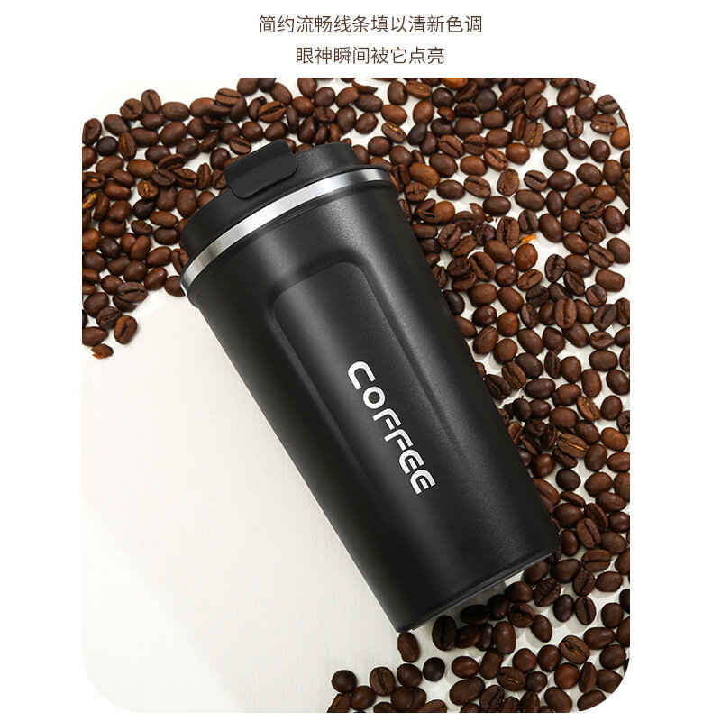 Neue 304 doppel schicht edelstahl thermos tasse mode tragbare auto kaffee tasse täglichen geschenk auto tasse