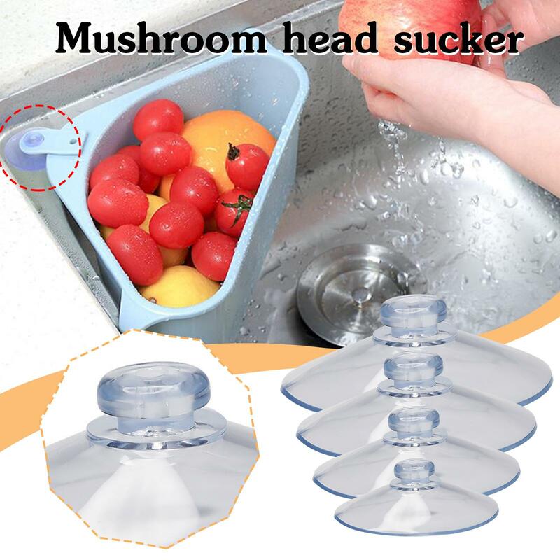 One By One Selling Mushroom Head PVC Vacuum Strong Trace Adsorption Kitchen Without Storage Daily Necess Cup Suction Transp E8N7
