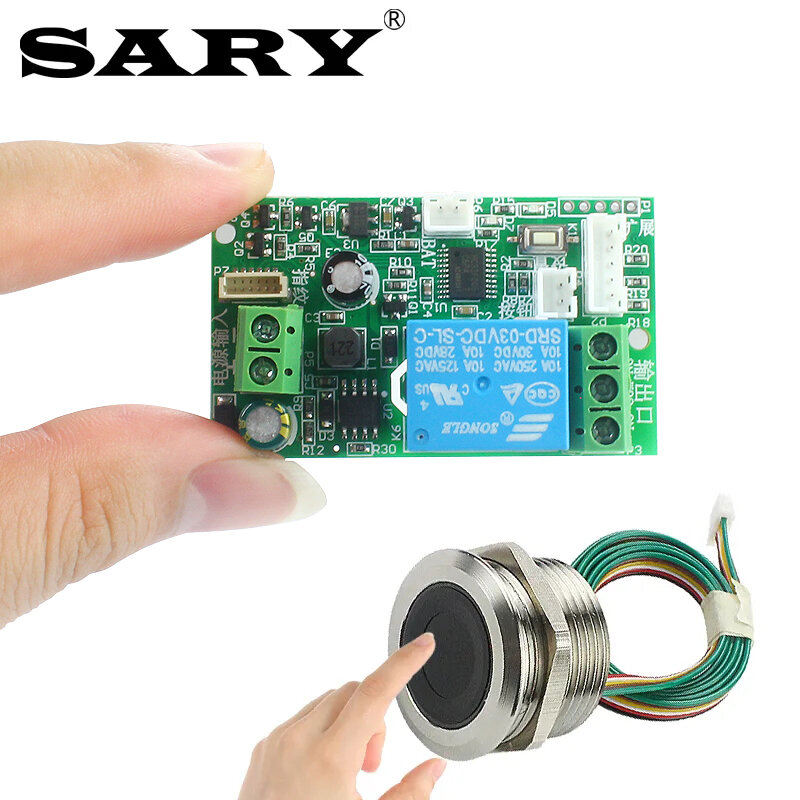 Sary Fingerabdruck-Erkennungs relais modul DC7v-30v Fingerabdruck-Zugangs kontroll karte 12V Low Power Electric Lock Control Board