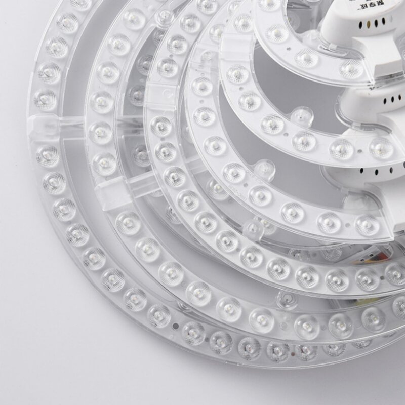UooKzz LED okrągła lampa z okrągłym panelem 36W 24W 18W 12W zimna biała AC220V-240V okrągła płyta sufitowa