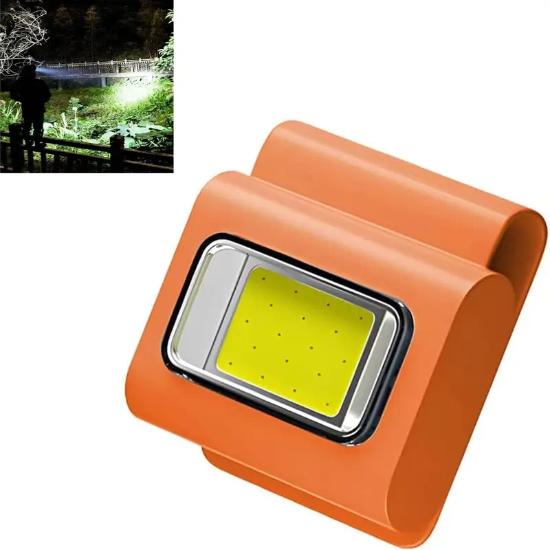 Multifuncional LED portátil sucção magnética faróis recarregáveis, adequados para exploração ao ar livre, camping e pesca
