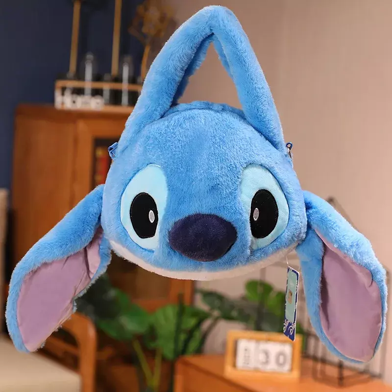 Disney Strawberry Bear Stitch Bag peluche Satchel 2023 borsa per bambini portatile Cartoon regalo scolastico carino e leggero per ridurre il carico