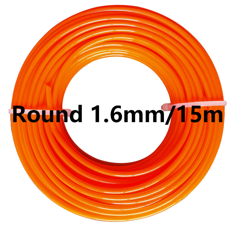 1.6/2.0/2.4mm x 15M Nylon Trimmer Line Brush Grass Cutting Weed Rope Strimmer Tool accessori tosaerba Wire