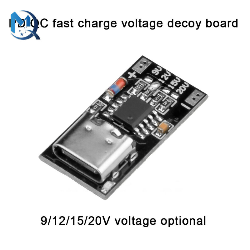 Приманка PD/QC, USB-модуль быстрой зарядки с Type-c PD2.0, PD3.0, 9 В, 12 В, 15 в, 20 в, модуль детектора опроса с быстрым зарядом