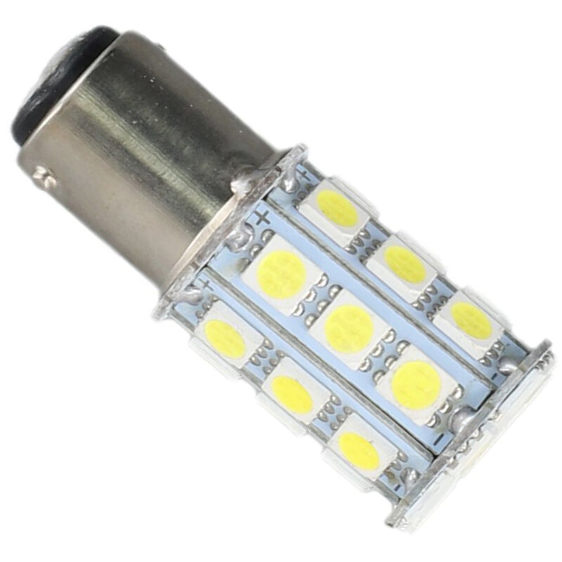 Ampoules LED Blanches Intérieures de Haute Qualité, 9V-DC14V, Pratiques, 1004, 1076, 1142, 27-SMD BA15D, 6000K, 1 Pièce