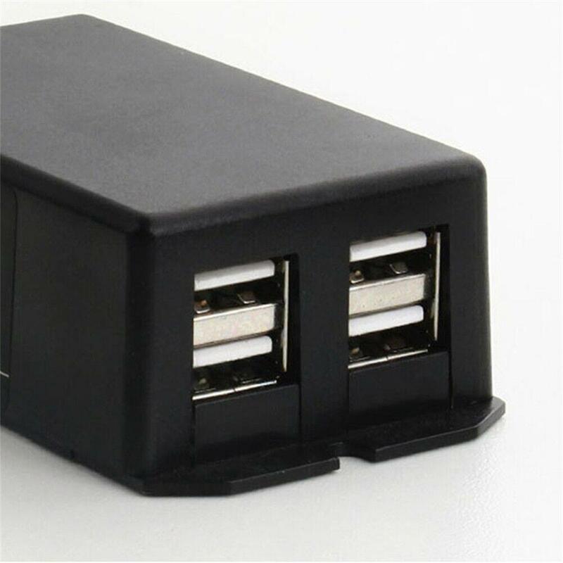 Motorcycle Battery Clip Mobile Phone charging plug 4-in-1 Usb Fast Charging Adapter For Speakers Led Lights Navigators