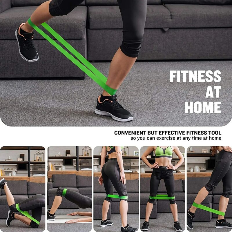 Yoga Resistance Band Rubber Bands 5 Fitness Elastic Bands Exercise Training for Pilates Extension Gym Home Exercise Equipment