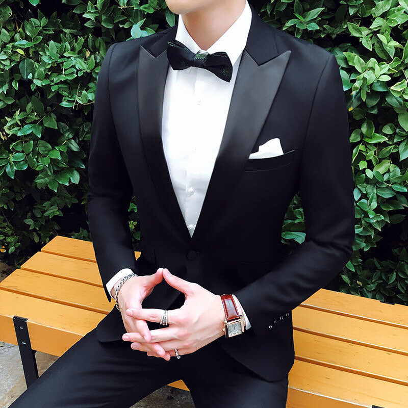 7 Suit suit banquet host performance suit formal tuxedo dress