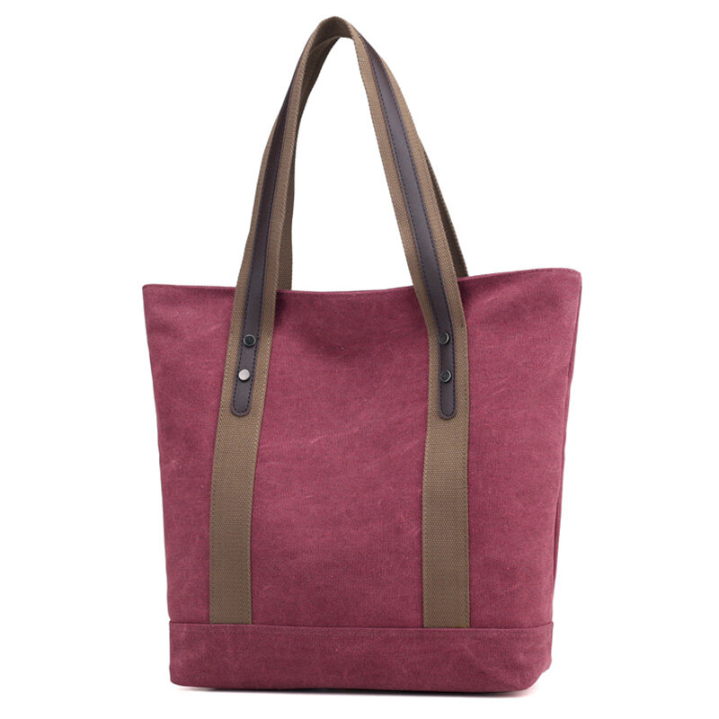 NEW-Canvas Tote Bag borsa a tracolla grande capacità per il tempo libero viaggio antifurto moda Wild Mommy Shopping Bag