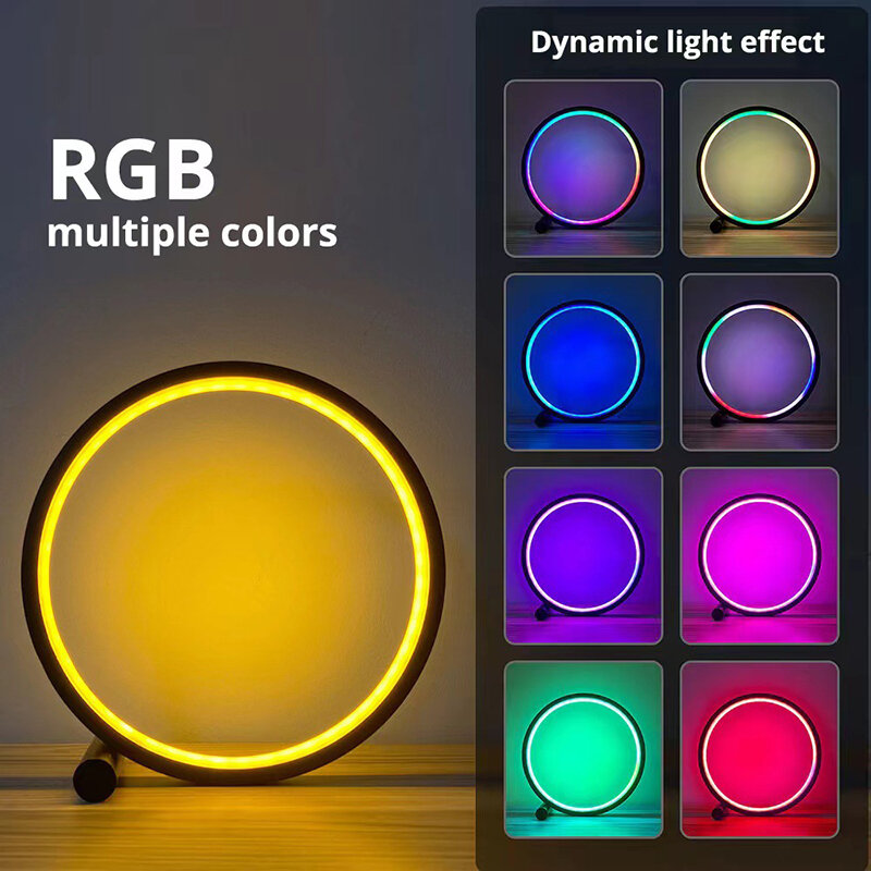 Smart LED Nachtlicht RGB Desktop-Atmosphäre Schreibtisch lampe Bluetooth App-Steuerung geeignet für Spielzimmer Schlafzimmer Nacht dekoration