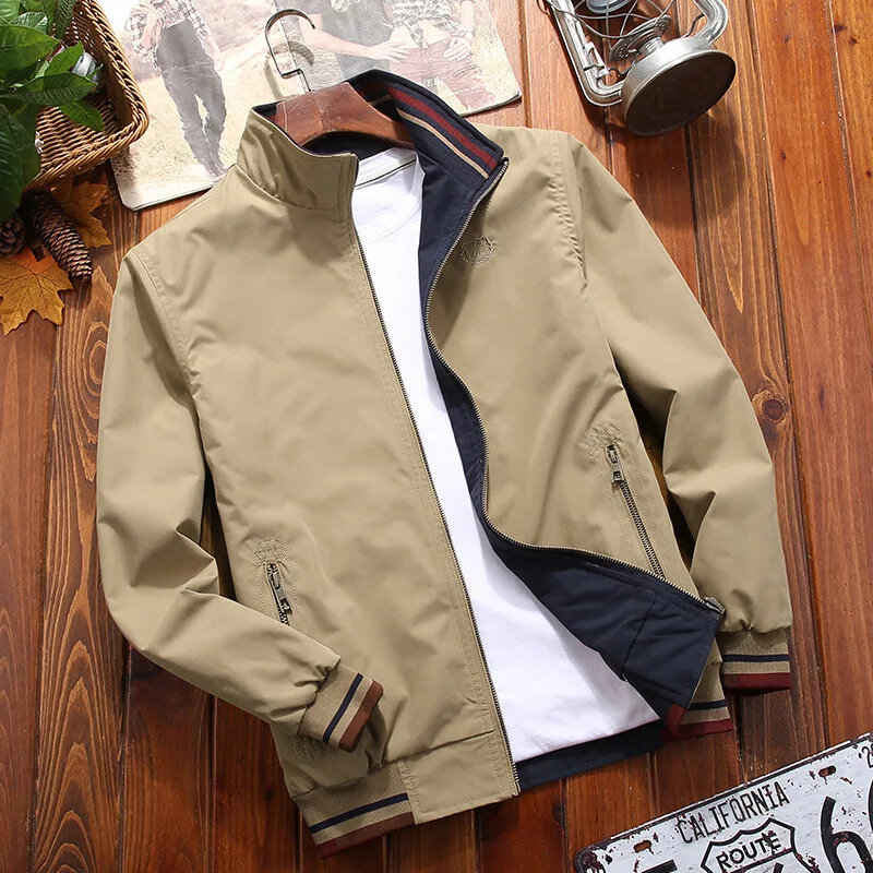 2024 New Men Bomber Jacket Casual Solid Color Slim Fit Autumn Fashion Baseball Mens Jackets Clothing Chaquetas Hombre Size M-5Xl