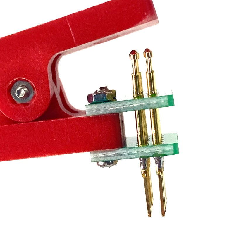 Dudukan uji klip PCB tunggal/ganda 2.54 2.0 1.5 1.27mm pengatur jarak penjepit pogo pin Program Unduh dengan kotak DuPont