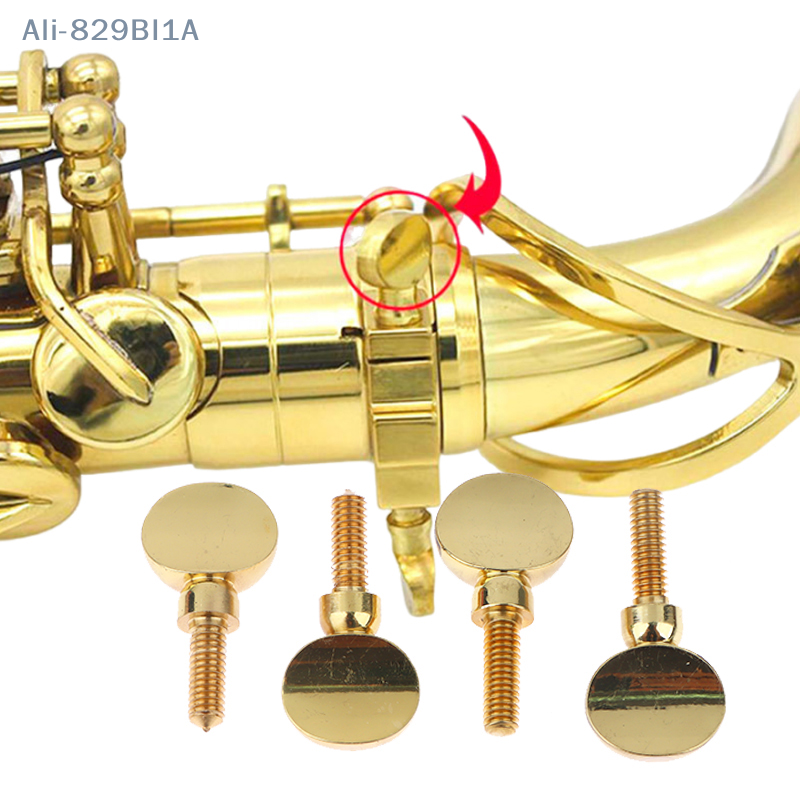 2pcs Saxophone Neck Screw Tightening Screw Sax Replacement Tool Part Neck Receiver Screw Woodwind Instrument Accessories
