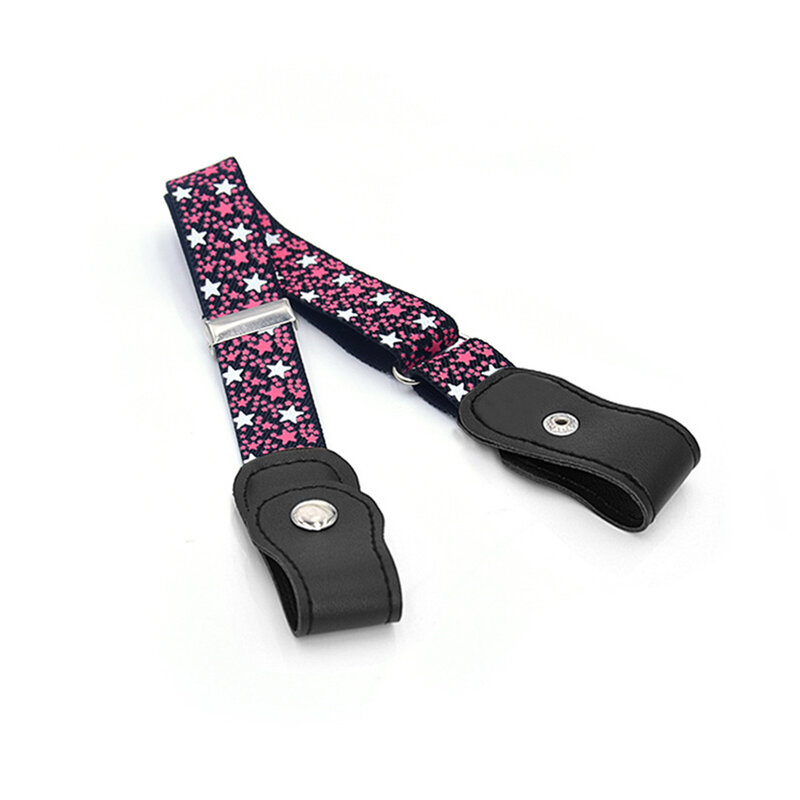 Cinturón elástico sin hebilla, accesorios de ropa duraderos que combinan fácilmente con puntos azules, regalos de punto fino para niños y niñas
