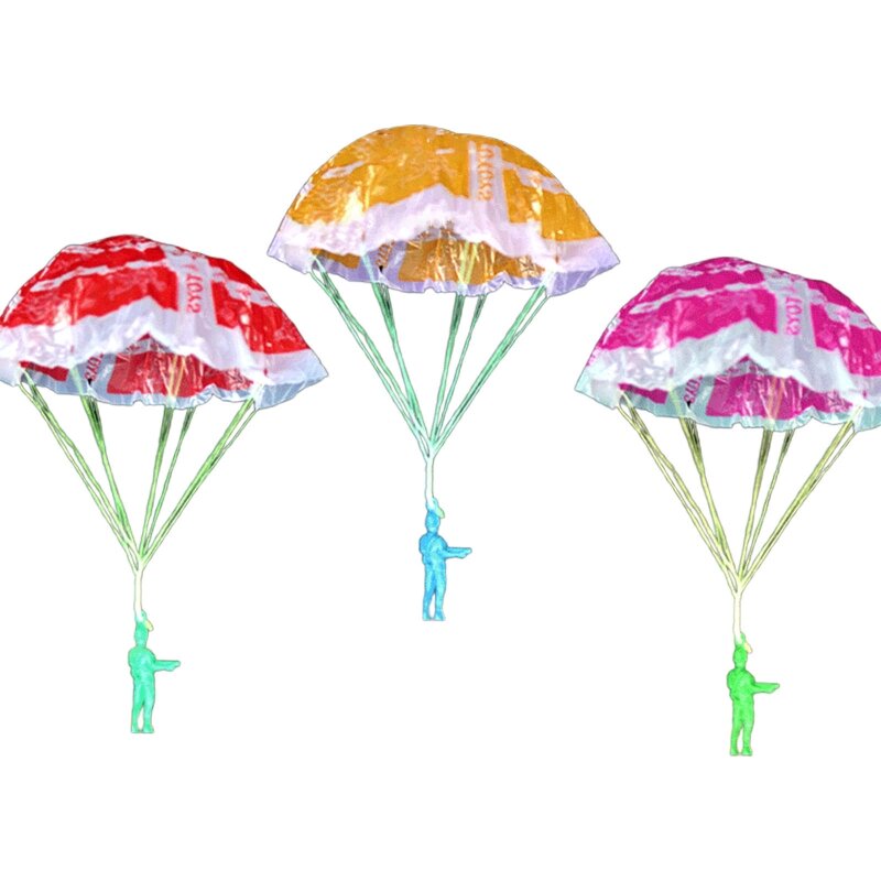 Juguete paracaídas para lanzar a mano, soldado, juguete portátil para hijos para patio trasero