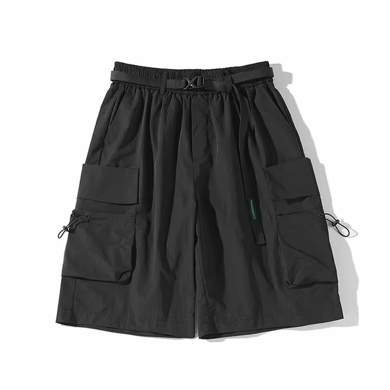 Pantalones cortos Cargo para hombre, pantalón de Jogging de secado rápido, transpirable, con bolsillos grandes, estilo Retro americano, para exteriores, uso diario