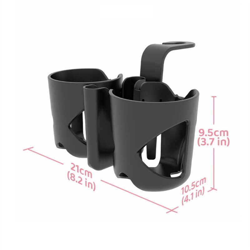 B2EB Milk Bottle & Phone Stand 3-in-1 Organizers Efficient Travel Partner ABS Rack & Cup Holder set for Vehicle