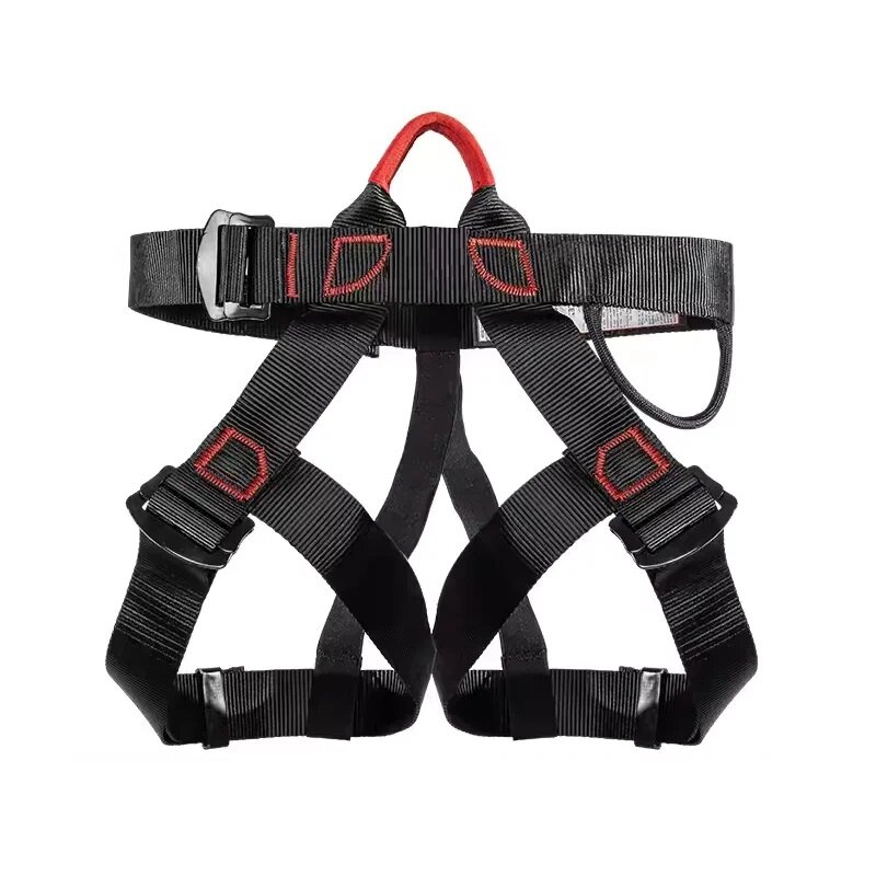 Arnés de medio cuerpo para deportes al aire libre, cinturón de seguridad para escalada en roca, soporte para la cintura, herramientas de montaña de supervivencia aérea