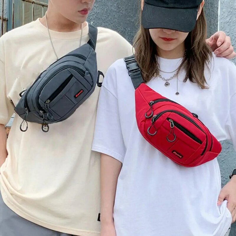 Waistpack tas bahu olahraga wanita, ransel dada versi Fitness lari Korea Z8I8 untuk perempuan