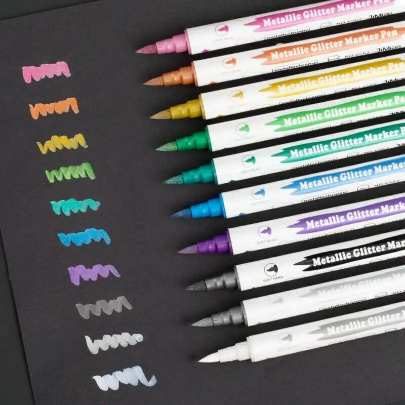 Pennarello a doppia testa 10 colori pennarello permanente pennarello artistico fai da te pennarello per scrivere la creazione di biglietti da disegno