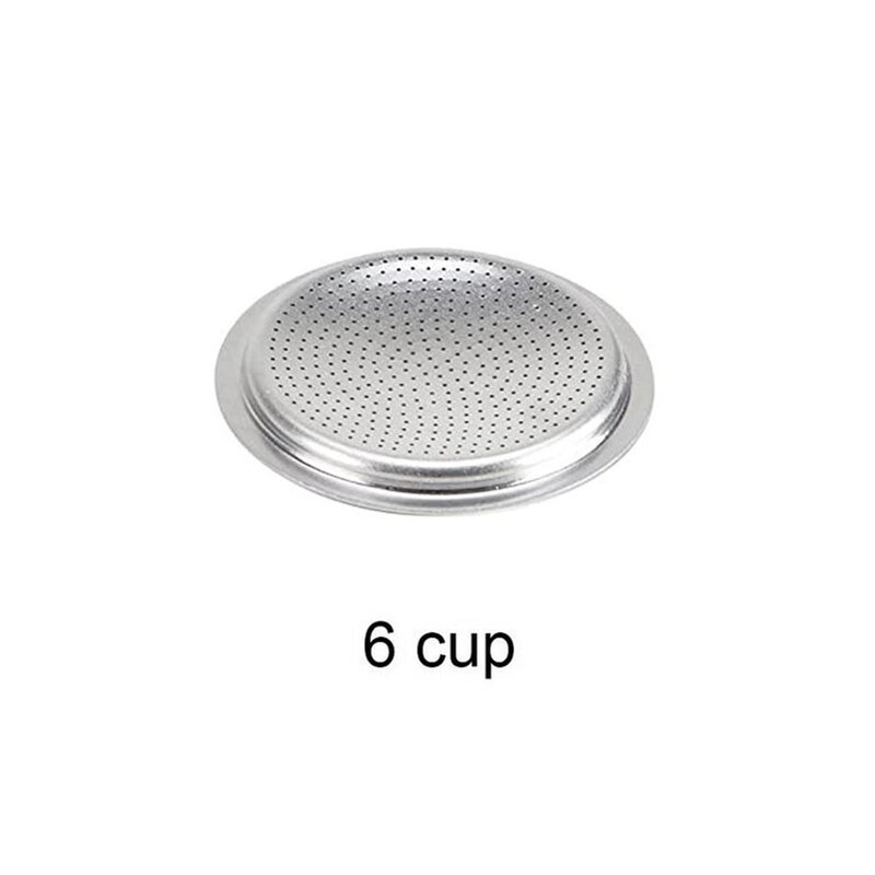 Replacement Parts For Moka Pot Stainless Steel Gasket Filter Plate Reusable Metal Espresso Coffee Filter Basket For Coffee Maker