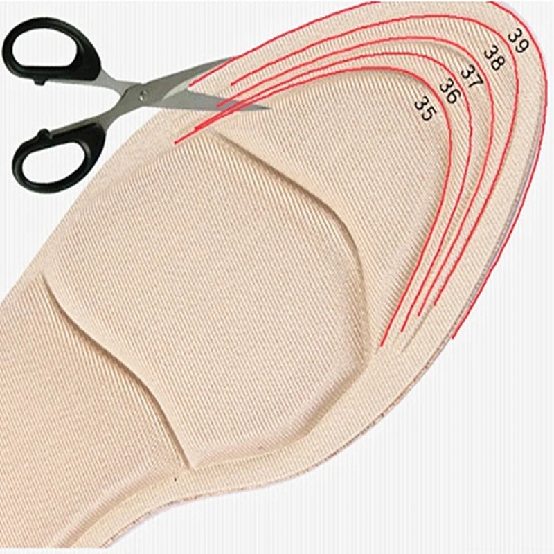 2/4pcs High Heel Memory Foam Insole Pad Inserts Heel Post Back Breathable Anti-slip for Women Shoe Shoe Arch Support Insoles