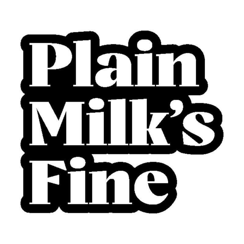Plain Milk'S Fine Sticker for Laptop Decor Bedroom Car Cute Cartoon Art Fashionable Public Suitcase