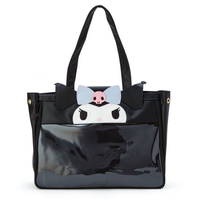 MBTI Pink Melody Womens Tote Bag Aesthetic Japanese Style Lolita Jk Cute Handbag Transparent Large Capacity Fashion Female Bag