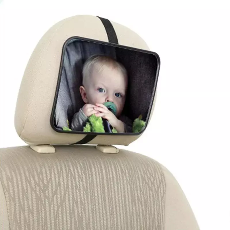 Espejo retrovisor de asiento trasero de coche para bebé, Monitor de espejo de seguridad ajustable para niño, reposacabezas, estilo Interior de coche de alta calidad