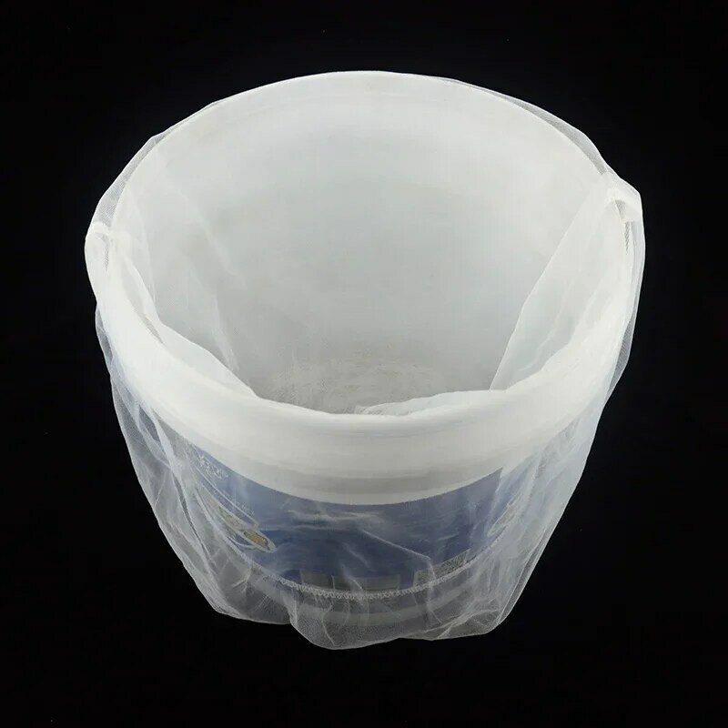 Bolsas de Filtro de pintura de 5 piezas, Cubo de malla fina blanca, apertura elástica, bolsa de filtro de pintura hidropónica