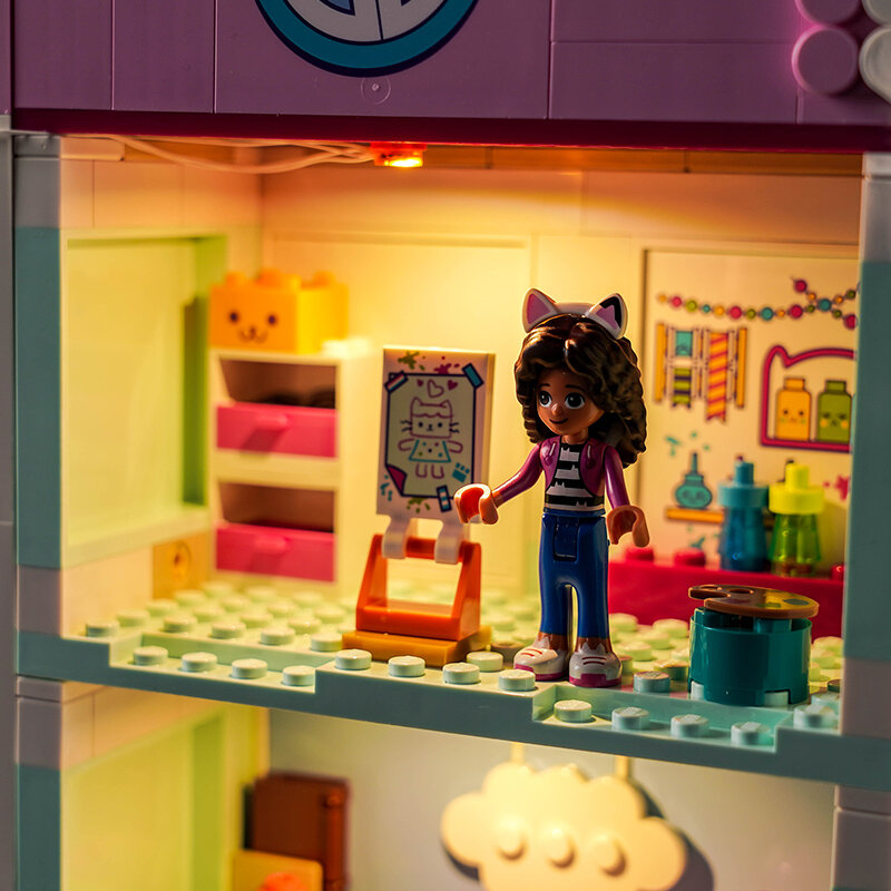 Vonado LED 10788 set for Gabby's Dollhouse SP building blocks (only including lighting accessories)
