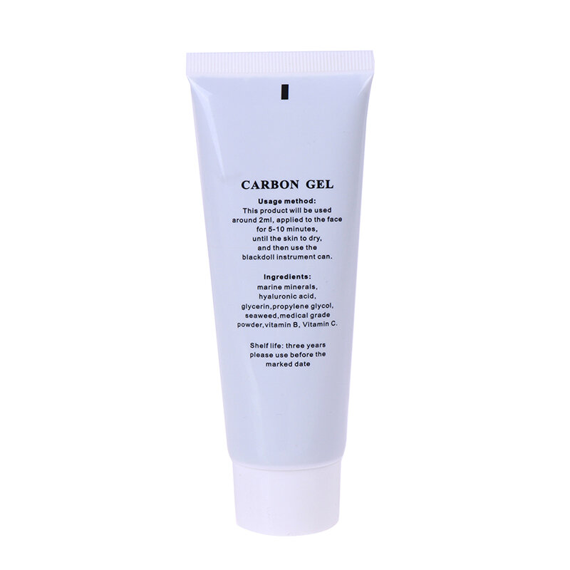 Carbon Laser Cream Black Doll Skin Whitening Laser Carbon Gel Facial Deep Care Safe Carbon Cream Black Gel Mask