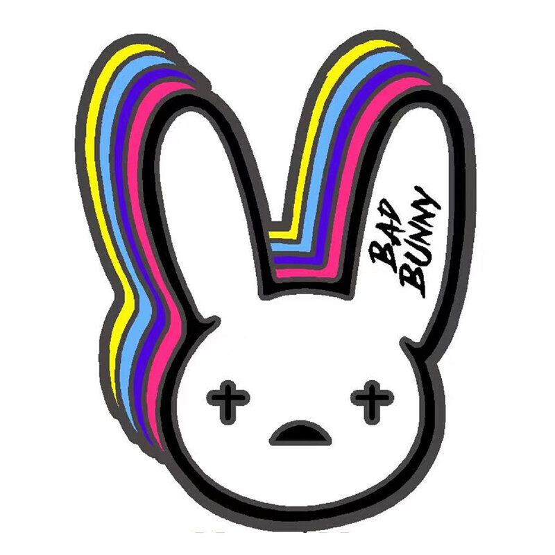 1PCS New Arrival Bad Bunny Shoe Charms PVC Shoe Decorations Clogs Sandals Wristband Accessories Unisex Holiday Party Gifts
