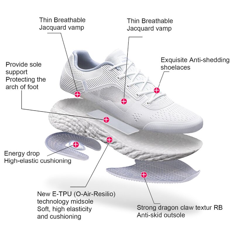 ONEMIX-Chaussures de course en maille respirante pour hommes et femmes, Baskets de marathon, Chaussures de jogging athlétiques en plein air, Rebound 58 Energy