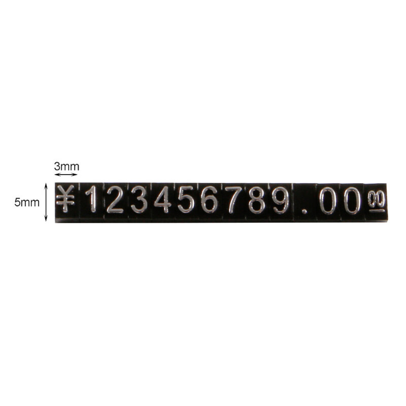 Pequeno preço ajustável tags rmb yen dólar moeda blocos de montagem número dígitos cubo relógio jóias contador exibição sinal