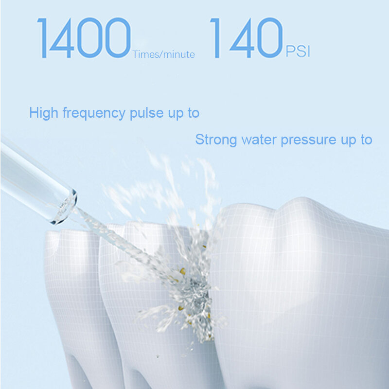 오리지널 Xiaomi Mijia 구강 세정기 치과 세정기 MEO701 휴대용 초음파 치아 구강 세정기 물 선택 치아 클리너