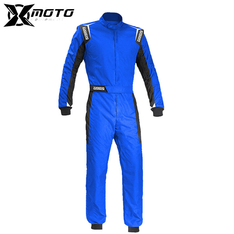 Blue Motorcycle Jacket Waterproof Go-kart Suits Wear Resistant Motorcycle Suit Wear Resistant Motorcycle Onesie Quick Dry