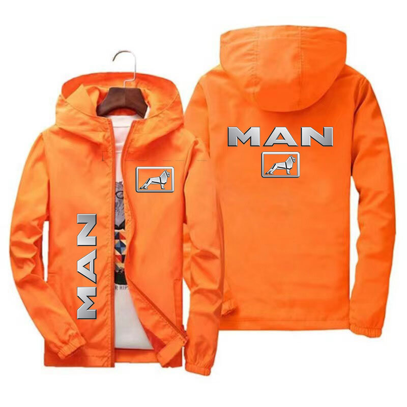 เหงื่อ à capuche avec โลโก้ camion Homme et voiture imprimé, manteau à fermeture éclair, veste contractée, Automne hiver 2023