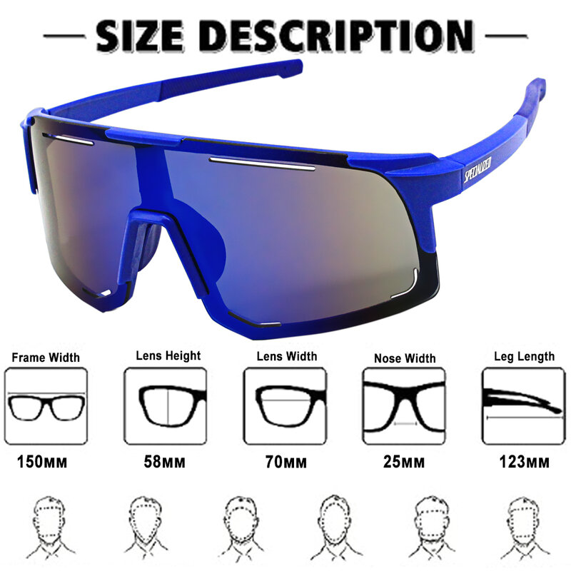 Gafas de sol de ciclismo para hombre y mujer, lentes especiales para bicicleta de montaña y carretera, para deportes al aire libre y senderismo