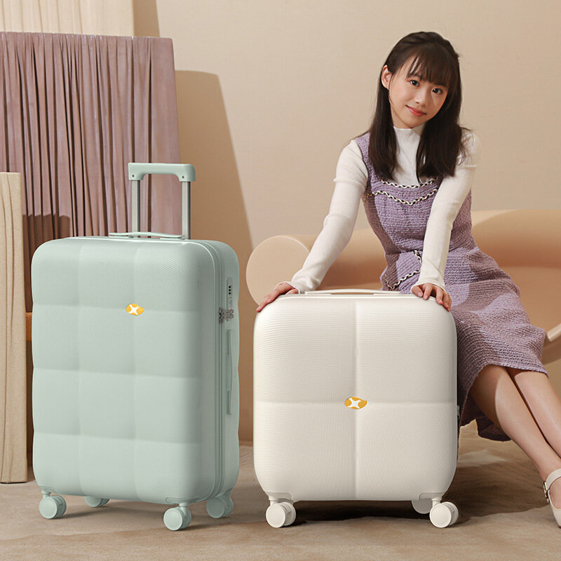 23 New Macaron Trolley Case Large Capacity Ultra-Light Suitcase Male and Female Student Zipper Internet Celebrity Luggage