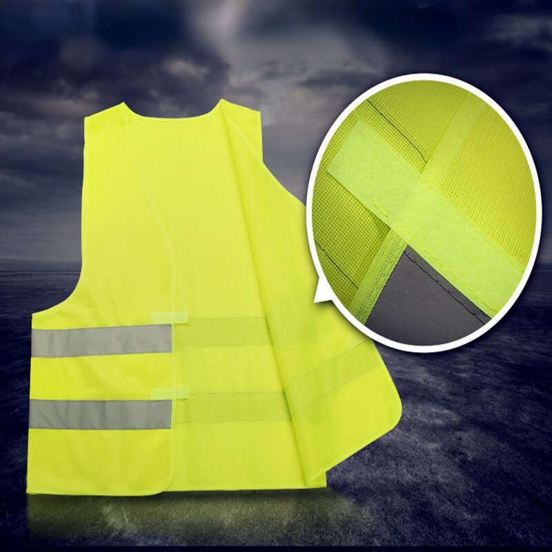 เสื้อกั๊กสะท้อนแสงเสื้อกั๊กนิรภัยสำหรับกลางแจ้งเสื้อกั๊กระบายอากาศเสื้อกั๊กสะท้อนแสงมองเห็นได้ชัดเจน