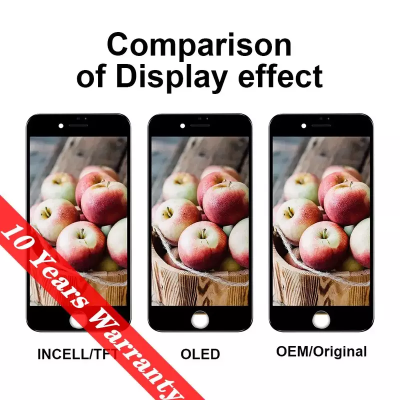 PINZHNEG schermo LCD di alta qualità OEM per iPhone SE 2020 8 plus 6 6S 7 PLUS Display Incell schermo di ricambio 10 anni di garanzia