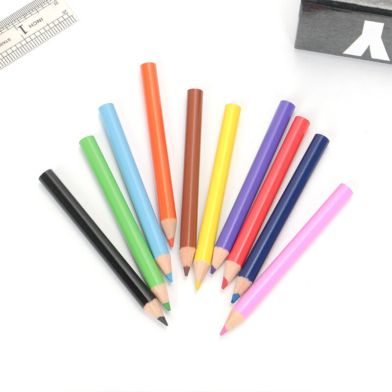 Super Great MiniดินสอสีชุดPre-Sharpedดินสอสีสำหรับเด็กพรีเมี่ยมภาพวาดสนุกบ้านกิจกรรม