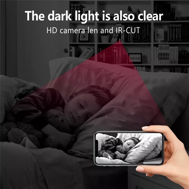 WiFi Mini Secret Camera HD 1080P bezpieczeństwo w domu kamera bezprzewodowa USB Night Vision kamera do wykrywania ruchu IP wideorejestrator